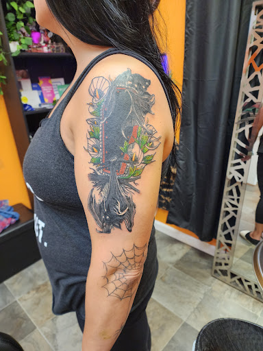 Explore tattoo ideas guns, creative tattoo ideas in Dickinson, available at Creative InSight Tattoo