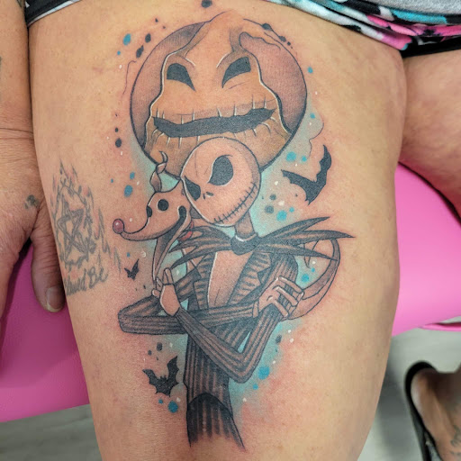 Explore full sleeve tattoo ideas for women, creative tattoo ideas in Easley, available at Peach Pit Tattoo