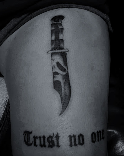 Explore good and evil tattoo ideas, creative tattoo ideas in Lawrenceburg, available at Good Luck Marys Tattoo co.