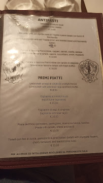 Trattoria dell' Orso à Orvieto carte