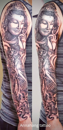 Explore his her matching tattoos ideas, creative tattoo ideas in Garden Grove, available at Anna Hang Tattoo