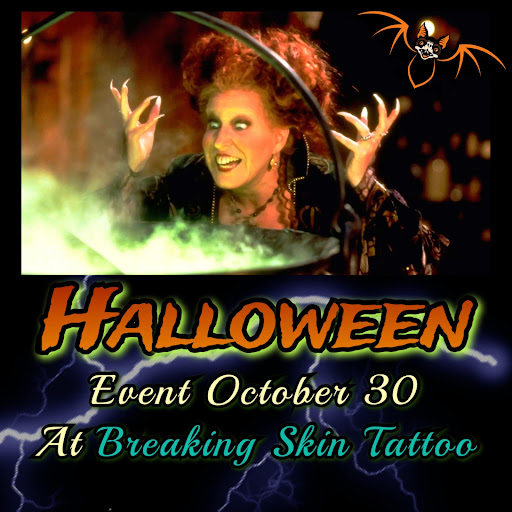 Explore blacklight tattoo ideas, creative tattoo ideas in Bridgeport, available at Breaking skin tattoo and body piercing