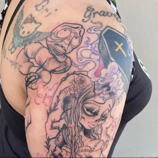 Explore puppy tattoo ideas, creative tattoo ideas in Winter Haven, available at Pinkys Place Winter Haven
