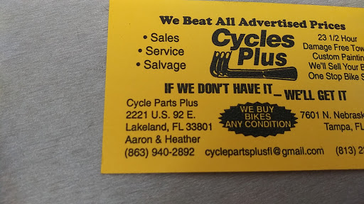 Motorcycle Parts Store «Cycle Parts Plus», reviews and photos, 2221 US-92, Lakeland, FL 33801, USA