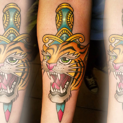 Explore hard life tattoo ideas, creative tattoo ideas in Arlington, available at Urbans Tattoo & Piercing Studio