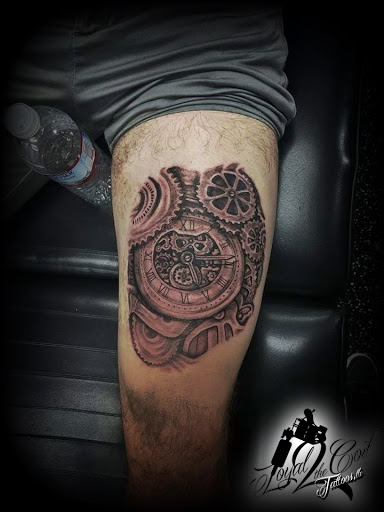 Explore map tattoo ideas, creative tattoo ideas in North Fort Myers, available at Loyal 2 The Coil Tattoos & Body Piercings