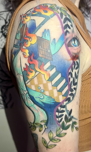 Explore crash bandicoot tattoo ideas, creative tattoo ideas in Athens, available at Pink Goblin Tattoo & Piercing