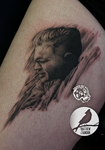 Explore cyberpunk edgerunners tattoo ideas, creative tattoo ideas in Nashville, available at RedBird Tattoo