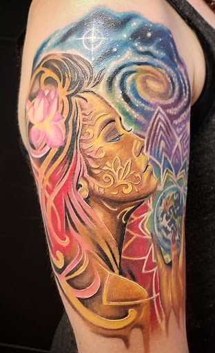 Find best chest tattoo ideas for your next unique tattoo in Ann Arbor at Lucky Monkey Tattoo Parlour