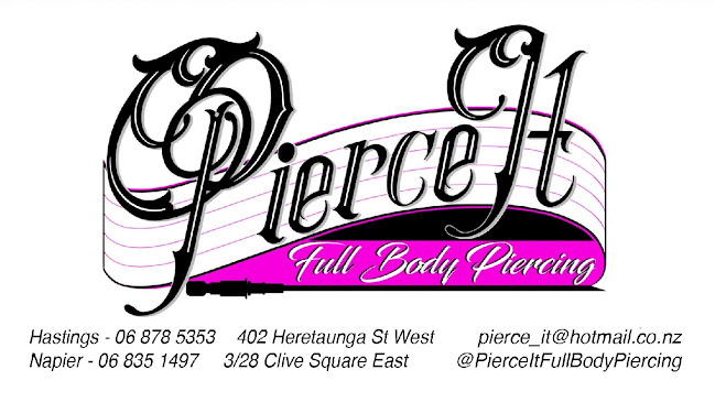 Pierce It Napier Open Times