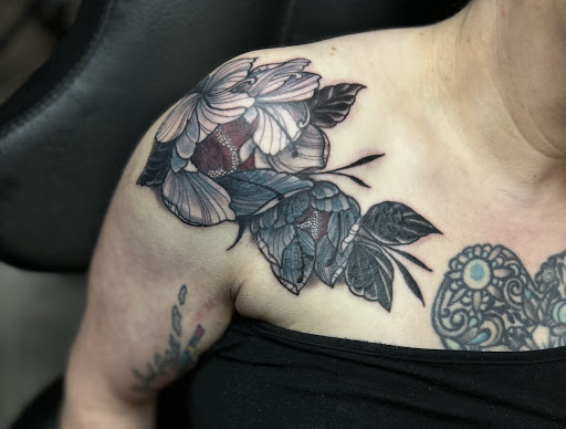 Explore pirate tattoo ideas, creative tattoo ideas in Wasilla, available at Doulos Tattoo, The Tattoo Shop