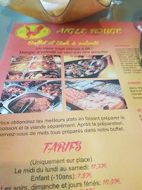 Aigle Rouge à Rennes menu