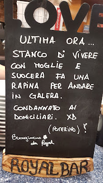 Menu du ROYAL BAR di Latella D. & Tatarus A.M. SNC à Rome