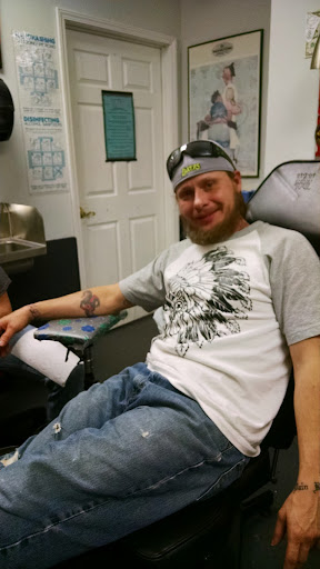 Explore elbow tattoo ideas male, creative tattoo ideas in Milledgeville, available at Pair-O-Dice