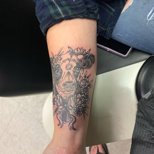 Explore lower arm tattoo ideas, creative tattoo ideas in Hudson Falls, available at ALTERED ADDICTION TATTOOS