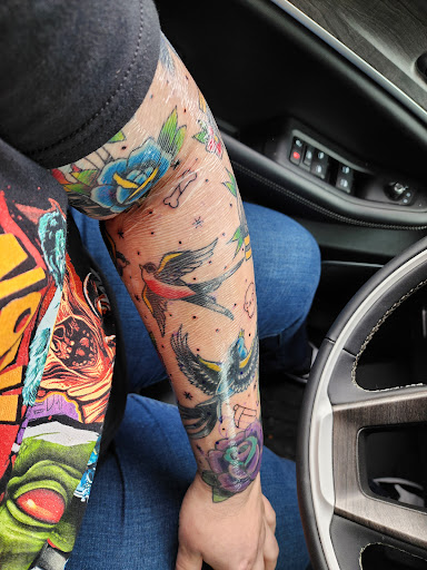 Explore female half sleeve tattoo ideas, creative tattoo ideas in Villa Rica, available at Villa Rica Ink
