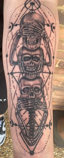 Explore city morgue tattoo ideas, creative tattoo ideas in Columbus, available at Above All Tattoos LLC