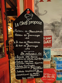 Restaurant Auberge de la Reine Blanche à Paris (le menu)