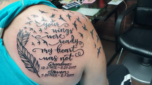 Explore meliodas tattoo ideas, creative tattoo ideas in Altus, available at Anvil Tattoo