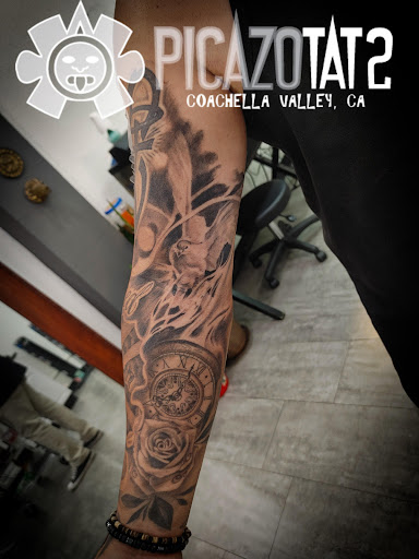 Explore ankle tattoo cover up ideas, creative tattoo ideas in Palm Desert, available at Picazo Tattoo Studio
