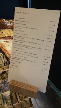 Pizzeria Tamandi La focacceria di Milano à Milan (la carte)