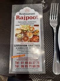 Rajpoot Saint-Maur - Restaurant Indien & Pakistanais Halal à Saint-Maur-des-Fossés menu