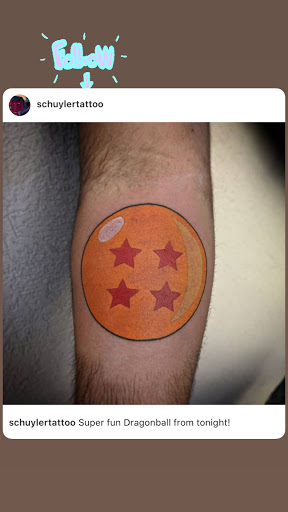 Explore dragon ball z tattoos ideas, creative tattoo ideas in Savannah, available at Tramp Art Studios