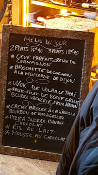 Restaurant de viande La Vacherie à Nantes (le menu)