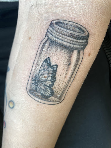 Explore deceased tattoo ideas, creative tattoo ideas in Summerville, available at Blackwater Tattoo Co.