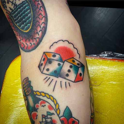 Explore cover up tattoo ideas for men, creative tattoo ideas in Denton, available at Black Anchor Tattoo