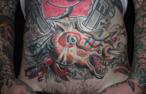 Explore above the knee tattoo ideas, creative tattoo ideas in Ferndale, available at Signature Tattoo