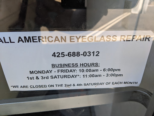 Optician «All American Eyeglass Repair», reviews and photos, 545 108th Ave NE, Bellevue, WA 98004, USA