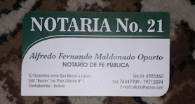 Notaria N° 21 ALFREDO MALDONADO