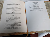 Menu du Castello à Cermenate