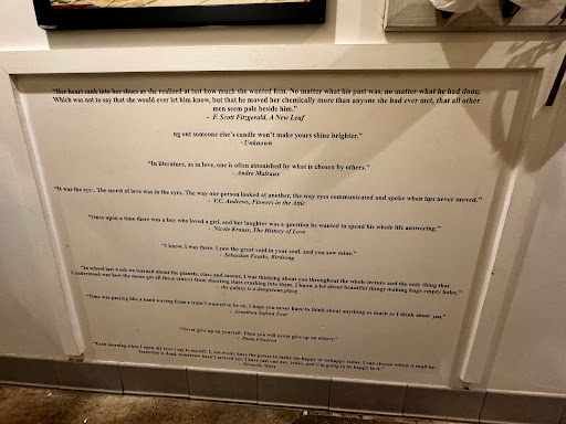Quotes on restroom walls
