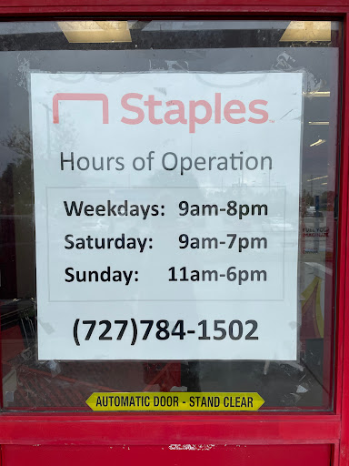 Office Supply Store «Staples», reviews and photos, 30190 US Hwy 19 N, Clearwater, FL 33761, USA