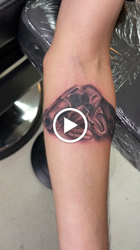 Explore cop tattoo ideas, creative tattoo ideas in San Diego, available at Wylde Sydes Tattoo & Body Piercing