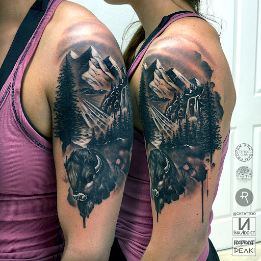 Explore burn the boats tattoo ideas, creative tattoo ideas in Galveston, available at Von Striga Art Parlor