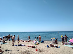 Photo de Lermontovo Village beach protégé par des falaises