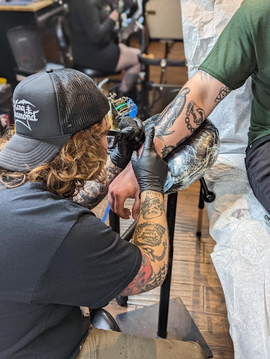 Explore quarter sleeve tattoo ideas, creative tattoo ideas in Hesperia, available at Tattoo Image