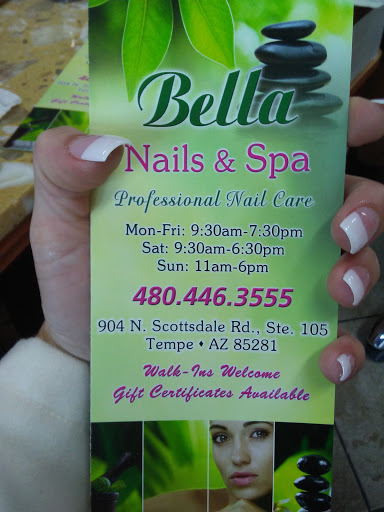 Nail Salon «Bella Nails & Spa», reviews and photos, 904 N Scottsdale Rd # 105, Tempe, AZ 85281, USA