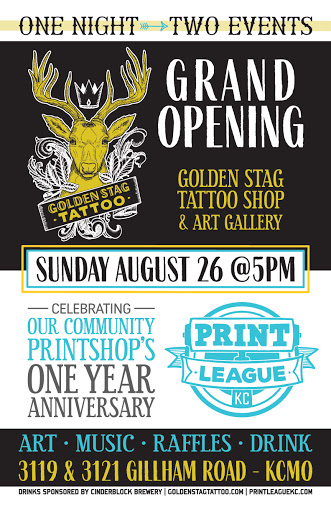 Explore simple thigh tattoo ideas, creative tattoo ideas in Kansas City, available at Golden Stag Tattoo and Gallery