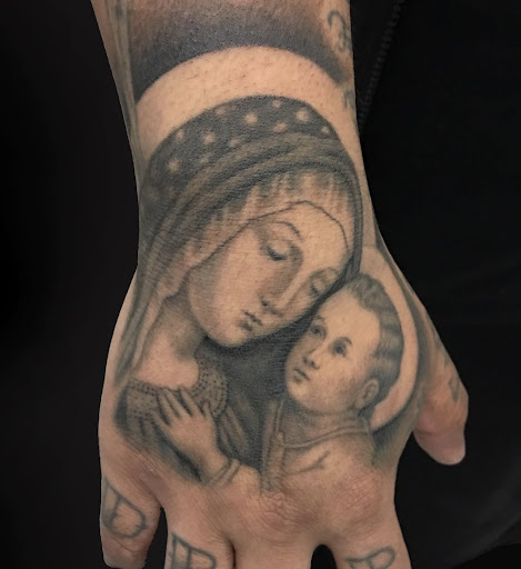 Explore word tattoo ideas for guys, creative tattoo ideas in Harrisonburg, available at Mr Lucky Tattoo