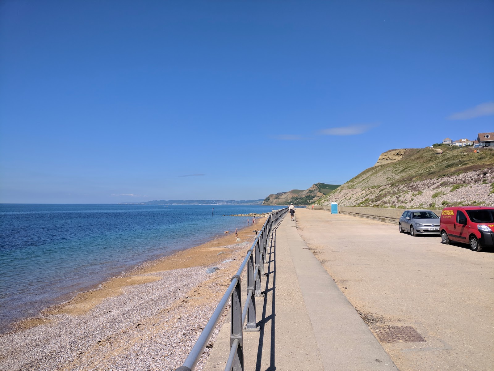 Fotografie cu West Bay beach Dorset și așezarea