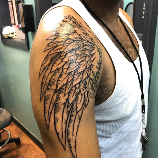 Explore harley davidson sleeve tattoo ideas, creative tattoo ideas in Somerset, available at Benny binnu tattoo