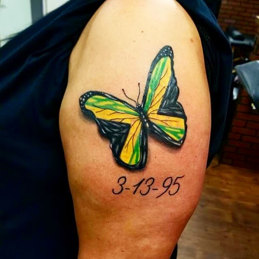 Explore train tattoo ideas, creative tattoo ideas in Warsaw, available at Mosthigh Tattoos & Body Piercings