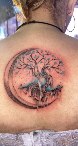 Explore cancer ribbon tattoo ideas, creative tattoo ideas in Lake Wales, available at Body Armor Tattoo & Piercings