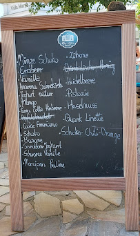 Menu / carte de Restaurant by Eis-Villa Stein à Heringsdorf