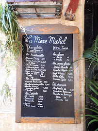 La Mère Michel à Bordeaux menu
