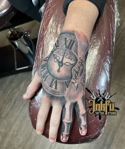 Explore large cover up tattoo ideas, creative tattoo ideas in Omaha, available at Inkfu Tattoo Studio